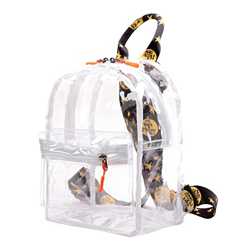 TINYAT Transparent Small Clear Backpack Waterproof Cute Clear Mini Bag for College, Concerts, Sports, Travel and Daily Use