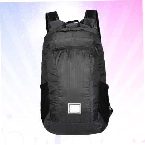 Mochila plegable ligera para senderismo y camping negra miniatura 6