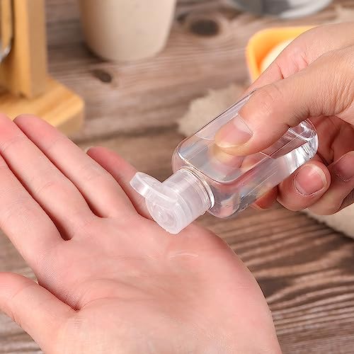 Boao 30 Pcs 1 oz/30 ml Portable Travel Bottle Clear Plastic Empty Bottle Refillable Reusable Containers for Travel Outdoor Camping Business Trip4