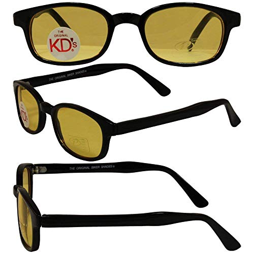Original KD's Biker Sunglasses 2-pack Clear and Yellow Lenses3