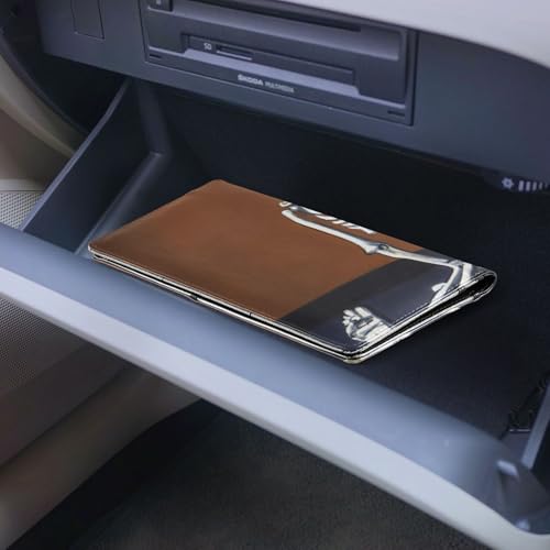 Organizador de documentos para carro cuero miniatura 7