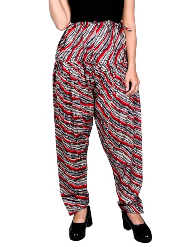 Image of FASHION GALLERY Women's Rayon Relaxed Fit Patiala Salwar with Full Length Drawstring Closure Type and Flexible Waist|Patiala Pant for Woman