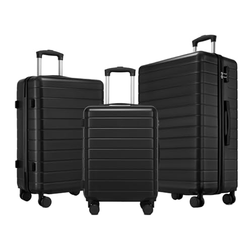 Shavont 3 Set di Bagaglio a Mano Piccola, Bagaglio da Stiva Media Grande, Valigia da Viaggio Trolley Rigida Ryanair Cabina con Lucchetto in ABS+PC