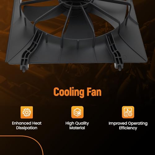 Image of maXpeedingrods Left Side Radiator Cooling Fan for Honda CR-V 2002-2006, for Honda Element 2003-2011 HO3115116 19015PNB003 19015PZDA01