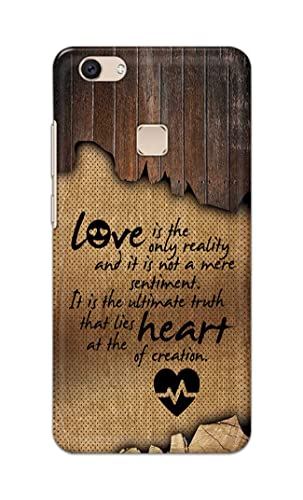 Image of PRINTFIDAA Love is The Only Reality and It is Not Mere Sentiment Printed Designer Hard Case for Vivo V7 Plus /Vivo Y79 / Vivo Z10 (5.99 inch) Back Cover -(e) RPM1010