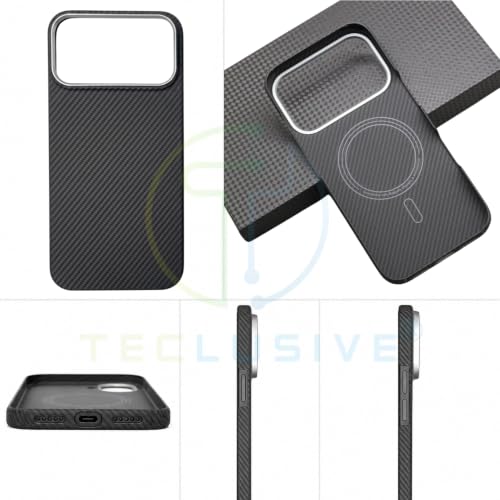 Image of T Teclusive Carbon Fiber Case Compatible with Magsafe iPhone 17 Pro Max