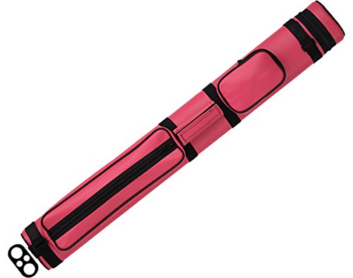 Action Brand AC22 2X2 Oval Hard Vinyl Pool/Billiard Cue Case - Pink