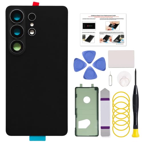 GREEN FUSION for Galaxy S26 Ultra Back Cover Glass Replacement, with Pre-Installed Camera Lens & Pre-Cut Back Cover Tape, Includes Tools, Black