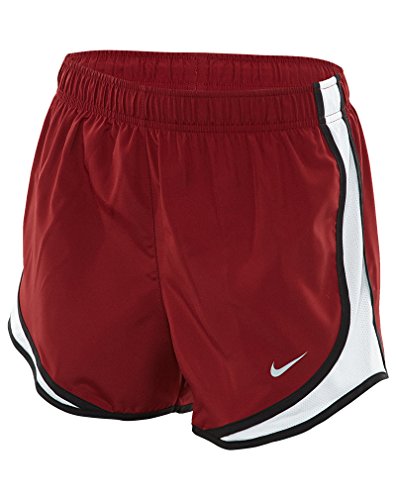 NIKE Dry Fit Tempo Shorts (Black/Team Red & White, S)