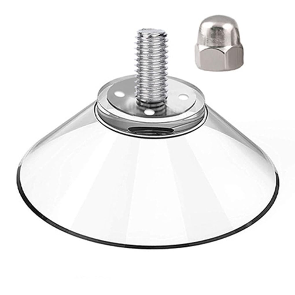 WOVEBIUS Suction Cups Transparent Hotel Office Living Room Bedroom Bathroom Kitchen Furniture Cabinet Chair Feet Pad 32mm with Nut