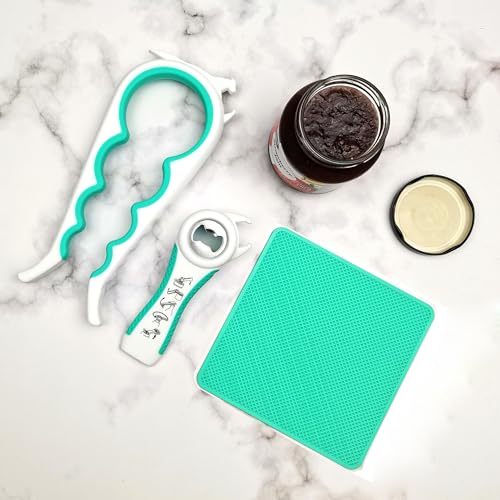 Image of Jar Opener for Weak Hands, 5 in 1 Bottle Opener for Seniors with arthritis