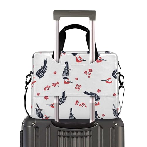 Maletín para portátil unisex 15.6" rojo con estampado miniatura 4