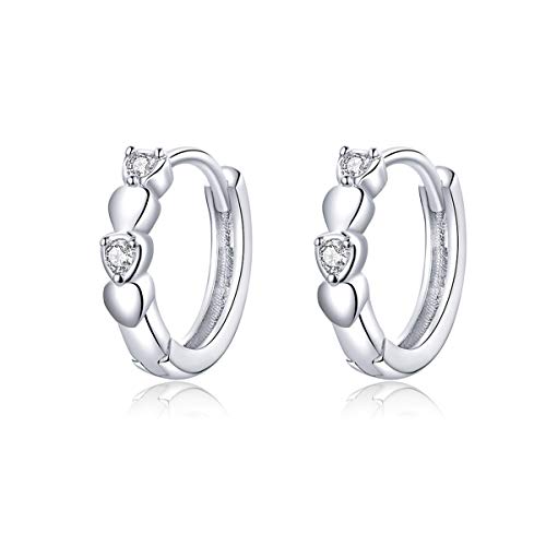 Bijoux de déclaration de Mariage en Argent Sterling 925 véritable HHRFCS Créoles
