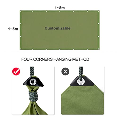 Bâche de jardin imperméable toile verte 1,8x3,6m bâche caravane