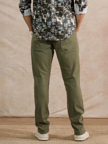 Image of WROGN Men's Cotton Stretch Jeans | Solid Design | Slim Fit