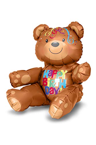 Preisvergleich Produktbild Folienballon 10039549 Multi Bär Happy Birthday
