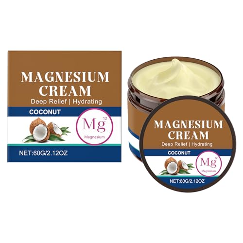 KOAHDE Crema Calmante para Dormir de Magnesio,Crema de Magnesio,para Alivio de Sobrecarga Muscular y Rigidez Articular,Apoyo para el Sueño