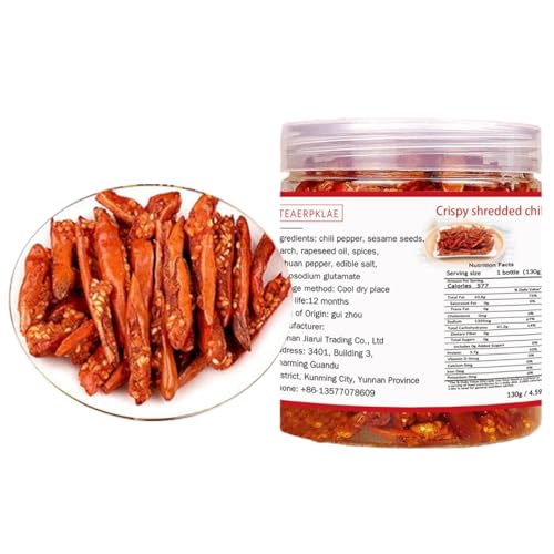 chili Chili Crisp Crispy Chili Guizhou Specialty Chili Crispy Chili Pepper Crispy Chili 辣椒Chili oil 4.58oz/130g 香脆辣椒130g