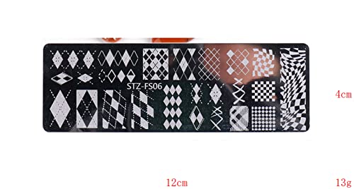 Nail Art Stamp Plate With Geometric Template Image Nail Stamping Plate Nail Manicur Templates #TOP1