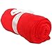 Super Soft Ultra Plush Fleece Blankets - By Threadart - Red - 11 Colors available