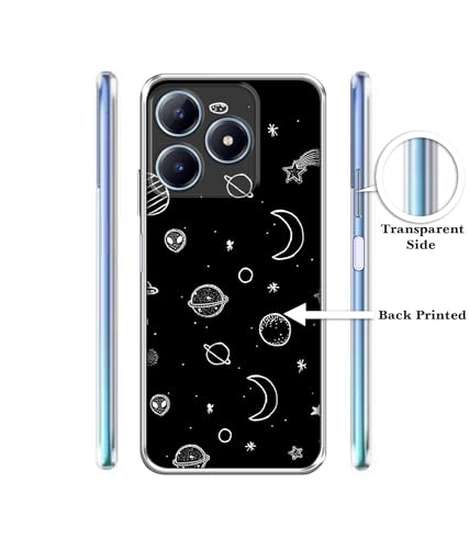 Image of Space Stars Universe Printed Silicon Soft TPU Back Case Cover for Realme C63 4G / Narzo N63 4G
