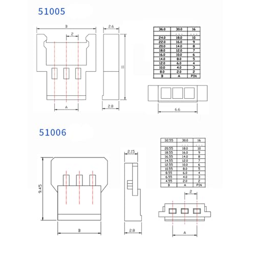 Conectores MX 2.0mm Plug con Terminales Crimp Kit miniatura 3