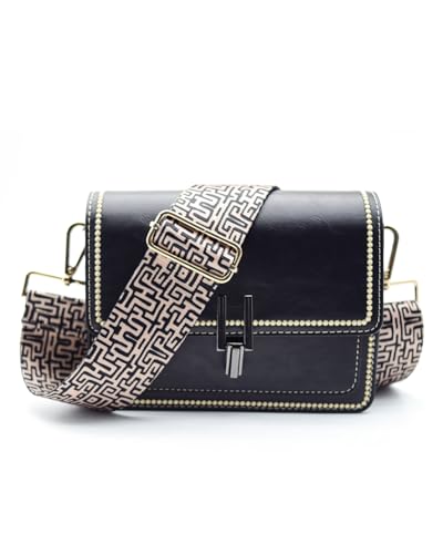 Image of Embroidered Purse Straps Replacement Crossbody Wide Adjustable Bag Straps | Thick Purse Strap for Crossbody Bags,Extra Long Strap,Cross Body Straps for Handbags,Bag Straps for Tote Bags,Shoulder Straps