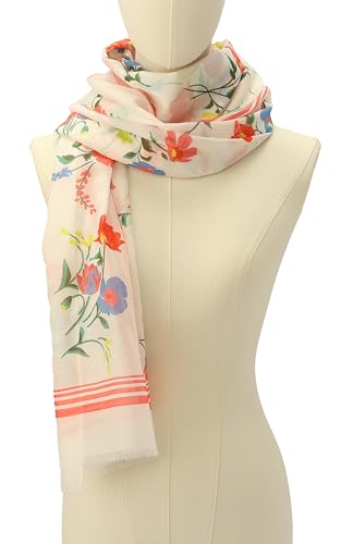 kate spade new york Women's Whimsical Garden Oblong Scarf, Stylish & Lightweight Fashion Accessory3