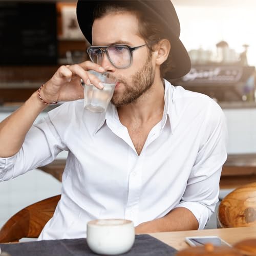 Image of FAA'N Blue Light Glasses Men Acetate Computer Gaming Non Prescription Glasses Lightweight Square Bluelight Blocker Frame