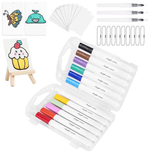 AOOTE Magic Puffy Paint Set,36 teiliges Foam Texture Painting Set,Kreativ Canvas,3D Drawing Magic Canvas Sponge Sets Mit 12 Malstifte & 3 Wasserstift,DIY Puffy Texture Paper
