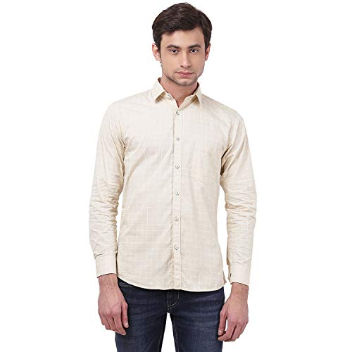 Image of TAHVO Men's Regular Fit Long Sleeves Cotton Formal Shirt