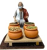 Arte Pesebre Gewürz-Verkäufer mit Bewegung, für 17 cm große Figuren
