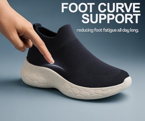Image of Kraasa Walking Shoes for Men Height Increasing Sports Shoes Ultra Grip Soft Sole Gym Shoes Workout Lightweight Running Shoes for Men