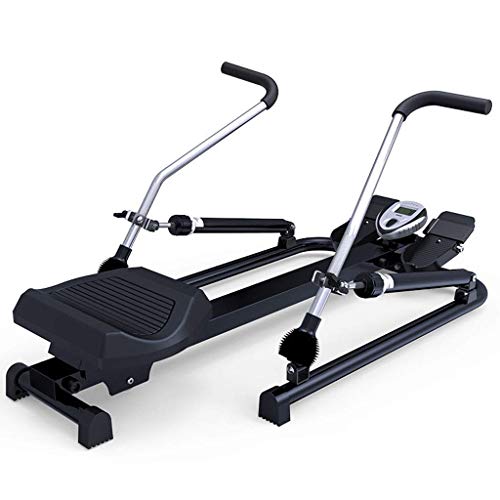Image of Foldable Rowing Machines Rowing Machine Adjustable Resistance with Digital Monitor Home Gym Training Rower Workout Fitness