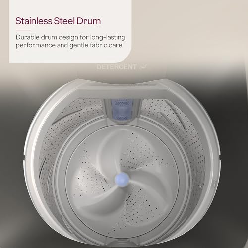 Image of Godrej 8 Kg 5 Star Zero Pressure Technology, Fully-Automatic Top Load Washing Machine (2024 Model, WTEON ALR C 80 5.0 FDANS GPGR, Roller Coaster Wash and Advanced Digital Display, Graphite Grey)