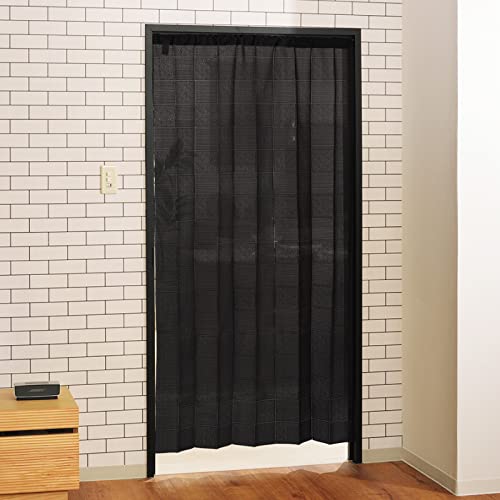 PaletteLife 間仕切りカーテン 2枚セット アコーディオンカーテン 250cm丈 幅100cm のれん ブラック