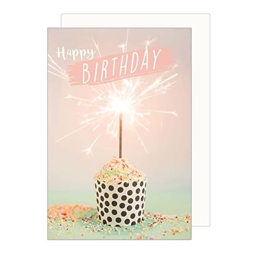 Edition Seidel Tarjeta de felicitación de cumpleaños con sobre. Tarjeta de felicitación Happy Birthday tarjeta de felicitación para hombre y mujer niños (G3397 SW023)