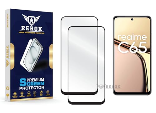 Image of Gorilla Tempered Glass Screen Protector Compatible with Realme C65 [Pack of 2] | Edge-to-Edge, Bubble-Free, Case Friendly, Easy Installation Kit