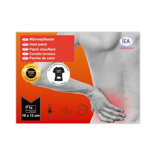 IEA Medical - 10er Box 10x13cm, Wärmepflaster, Körperwärmer, Rückenwärmer, Bodywärmer, Tiefenwärme, bei Muskel- und Gelenkschmerzen, Selbstklebend IEA Medical - 10er Box 10x13cm, Wärmepflaster, Körperwärmer, Rückenwärmer, Bodywärmer, Tiefenwärme, bei Muskel- und Gelenkschmerzen, Selbstklebend