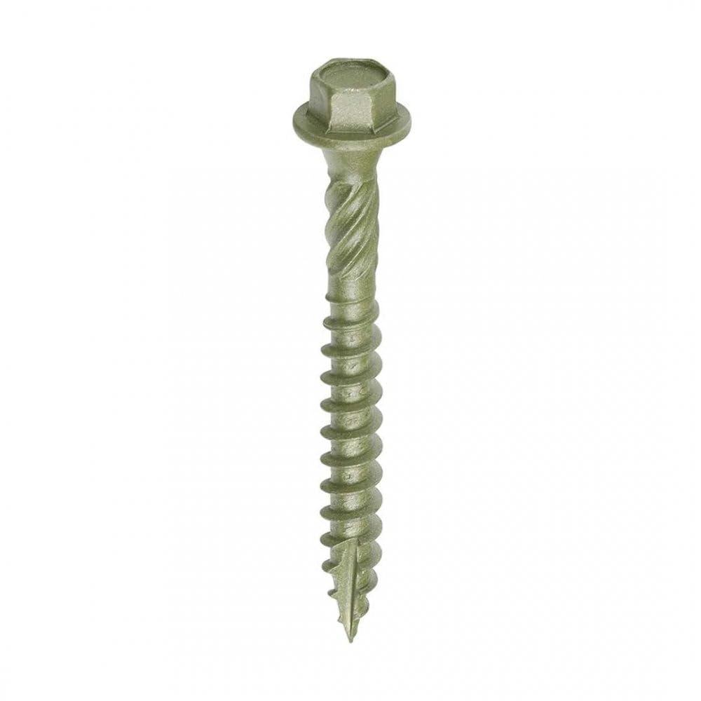 Timco 60IN Hex Head CSK Timber Exterior Landscaping Screws 6.7 x 60 (50 pieces)