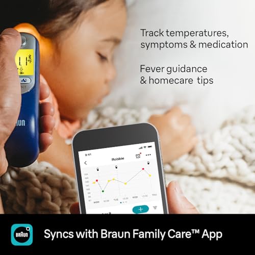 image for Braun ThermoScan 7+ Connect Digital Ear Thermometer - Family Care App 