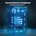 Manastin Beverage Refrigerator Cooler-120 Cans Freestanding Mini Fridge Cooler with Glass Door, Adjustable Shelves & Digital Temperature Display for Soda, Wine or Beer (Black, 3.2 Cu.Ft)
