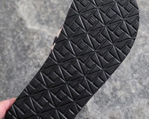 Women's Fashion Leopard Print Platform Flip Flop Sandal Slides Striped Comfortable Sandals with Anti-Slip Sole4