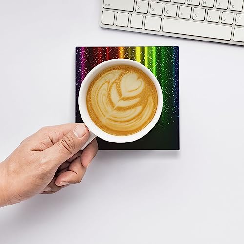 Dessous de verre en céramique et liège de qualité avec support - 8