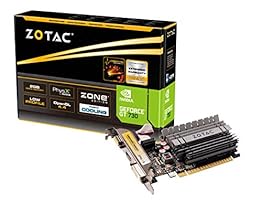 Zotac GeForce GT 730 Zone Grafikkarte (NVIDIA GT 730, 2GB DDR3, 64bit, Base-Takt 902 MHz, 1,6 GHz, DVI, HDMI, VGA, passiv gekühlt)