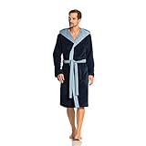 Vossen Unisex Bademantel Poppy, Einfarbig, Gr. 34 (XS), Blau (winternight)