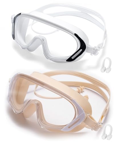 Image of Seasprint Swim Goggles,Wide Angle Anti-fog and UV Leak Proof Goggles,Fashion Swim Glasses for Men Women