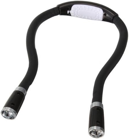LED Flex Neck Reading Book Light Huglight (Black 4 Modes)