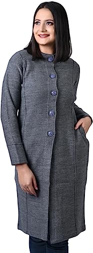 Image of TWENTY ME Winter Wear Casual Acrylic Wool Full Sleeve with Pockets Women's Extra Long Cardigans (4328)