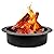 QuliMetal Fire Pit Ring 36-Inch Outer/30-Inch Inner Diameter for Outside, Heavy Duty Steel Wood Burning Fire Pit Ring Insert, DIY Fire Pit Liner Campfire Ring Above or In-Ground for Outdoor, Black